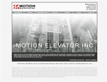 Tablet Screenshot of motionelevator.com